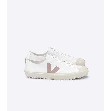 Women's Veja NOVA CANVAS Shoes White/Brown | ZA 475YXF